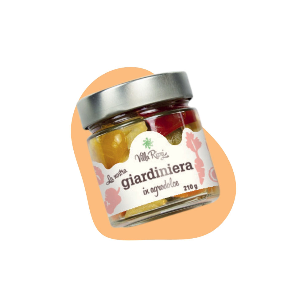 Agrodolci e sottoli giardiniera in agrodolce