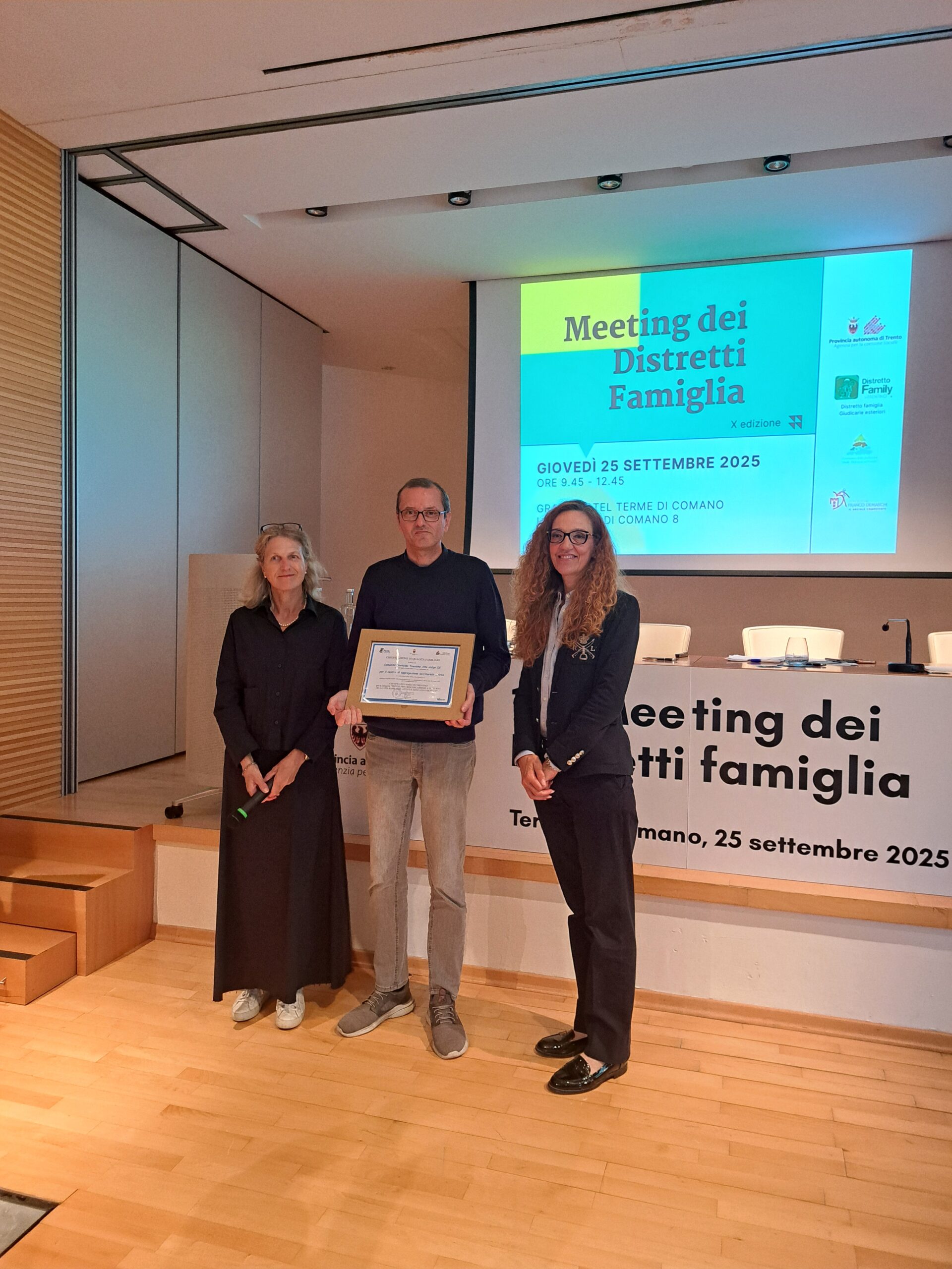 Consegna certificazione Family in Trentino