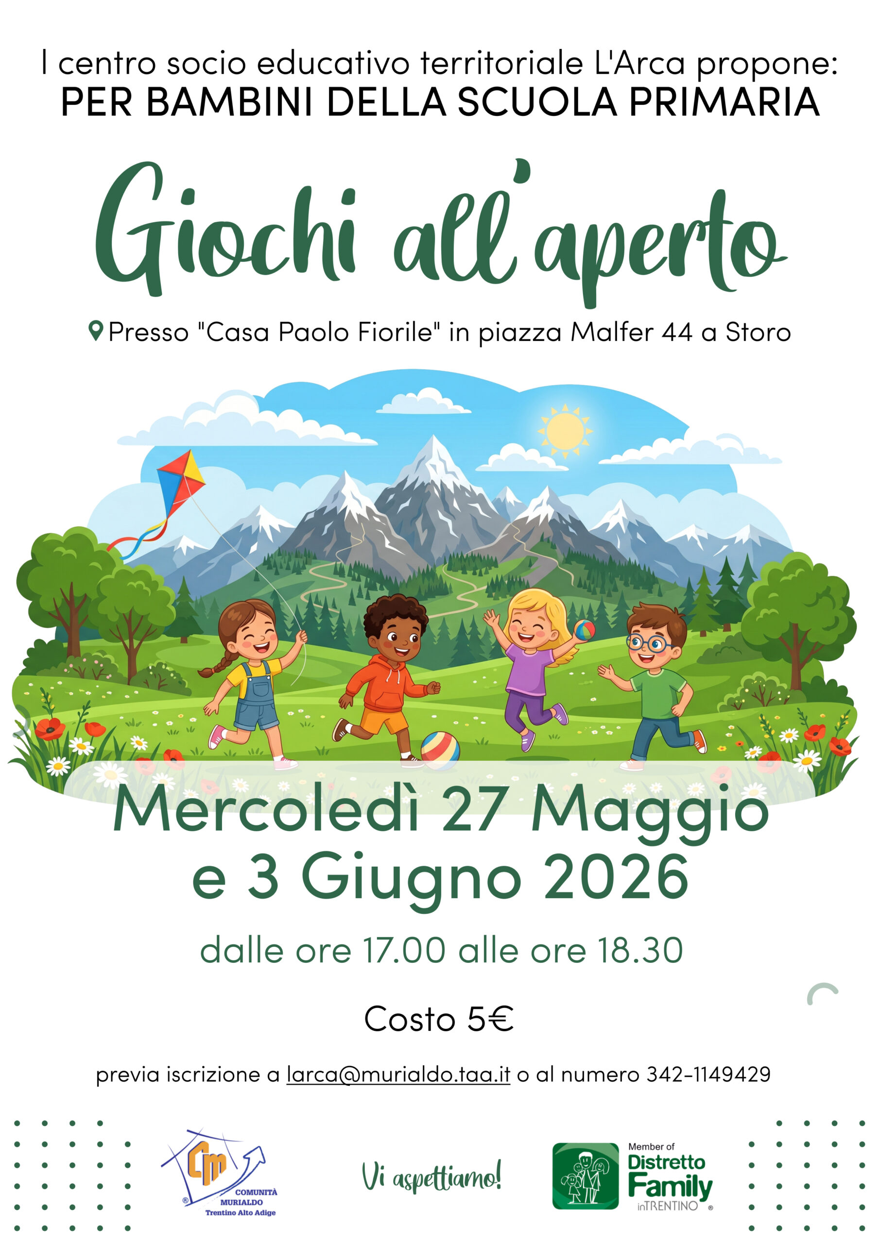 Giochi all'aperto Centro L'Arca