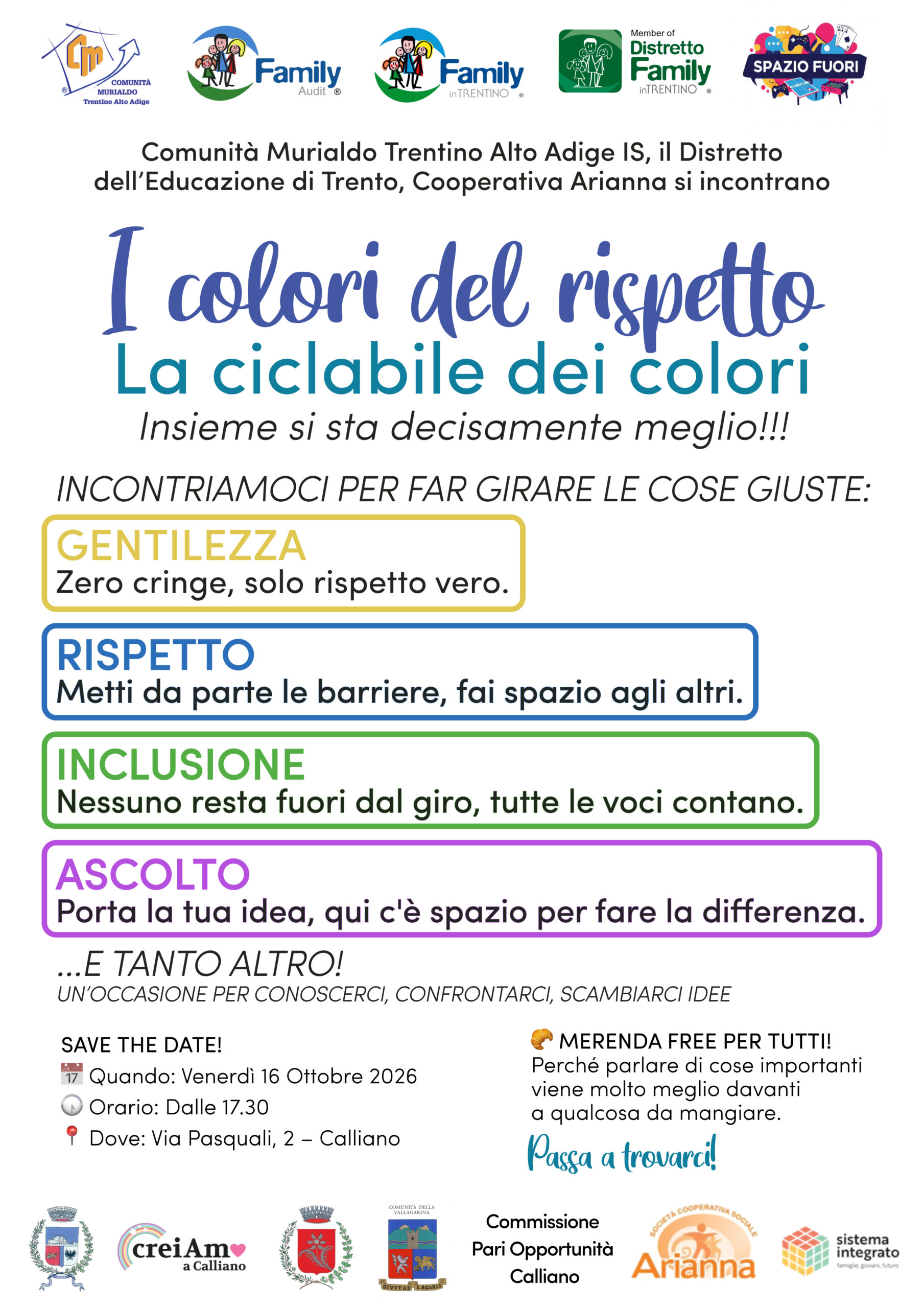 I colori del rispetto Calliano